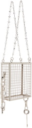 Martine Ali Silver Spiked Topless Tote