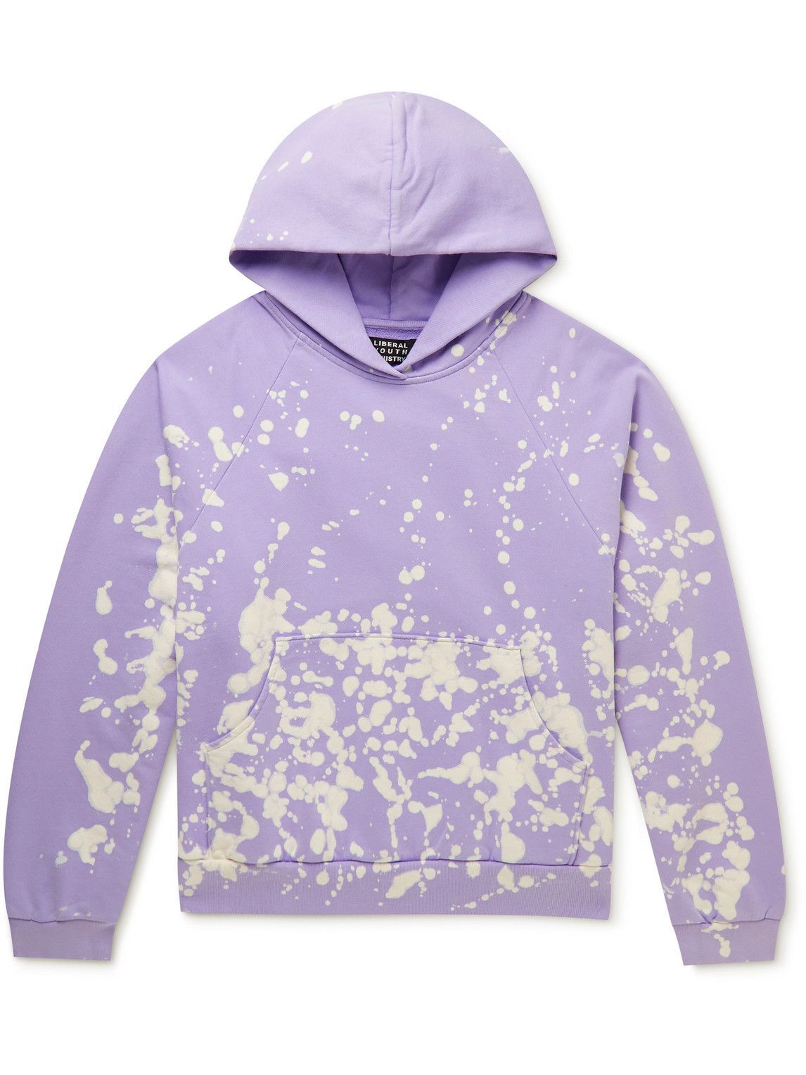 Liberal Youth Ministry Bleached Cotton Jersey Hoodie Purple