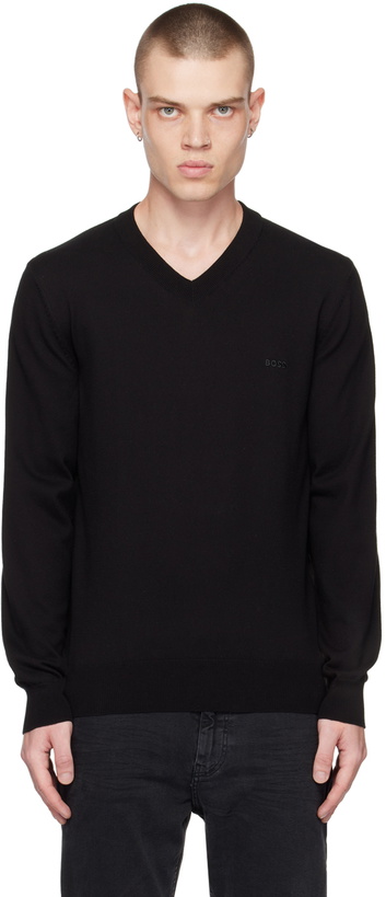 Photo: BOSS Black V-Neck Sweater