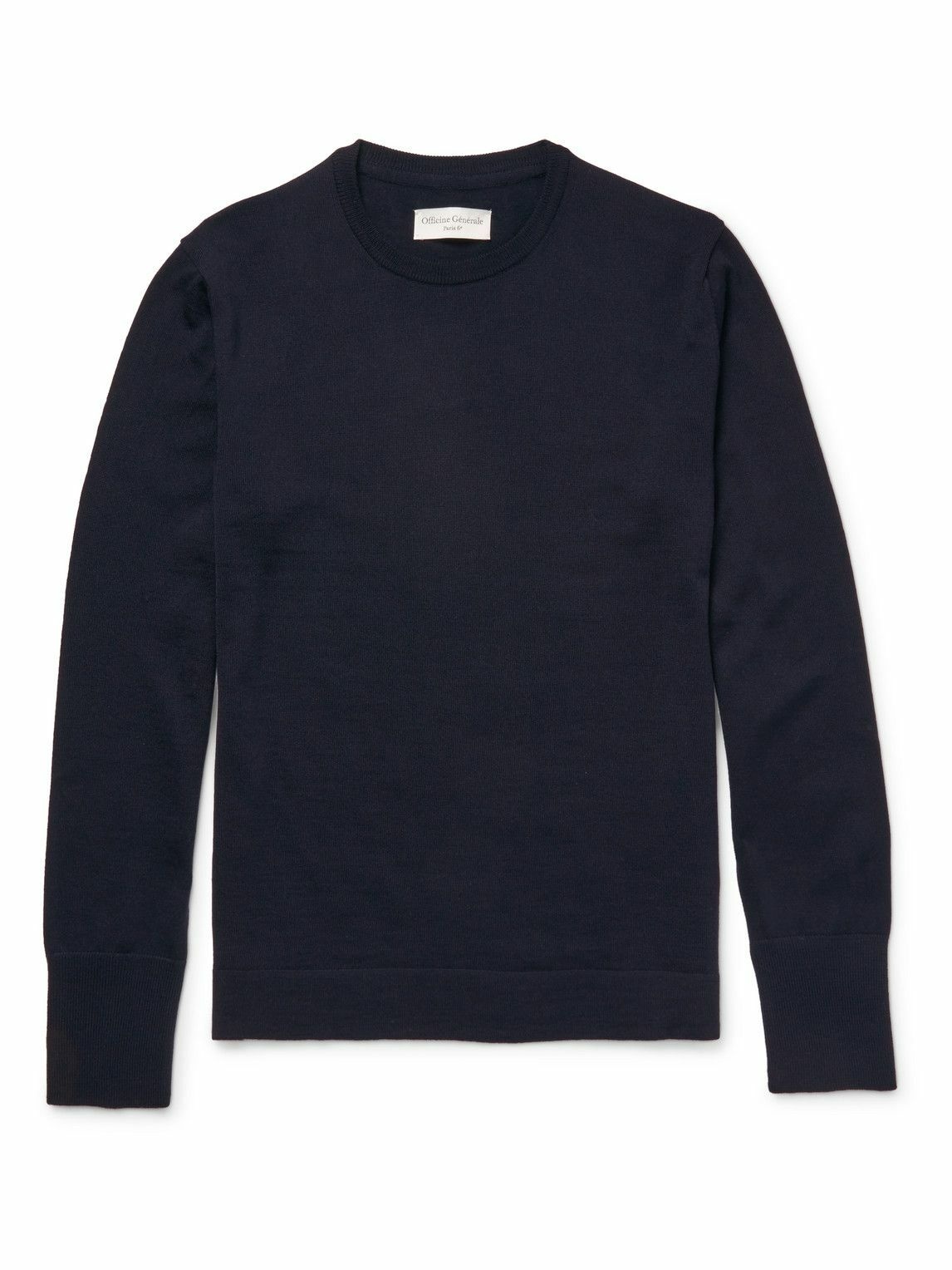 Officine Générale - Merino Wool Sweater - Blue Officine Generale