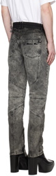 Balmain Gray Bleached Jeans