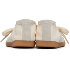 Maison Margiela Off-White & Gray Replica Soft Laced Ballerina Flats