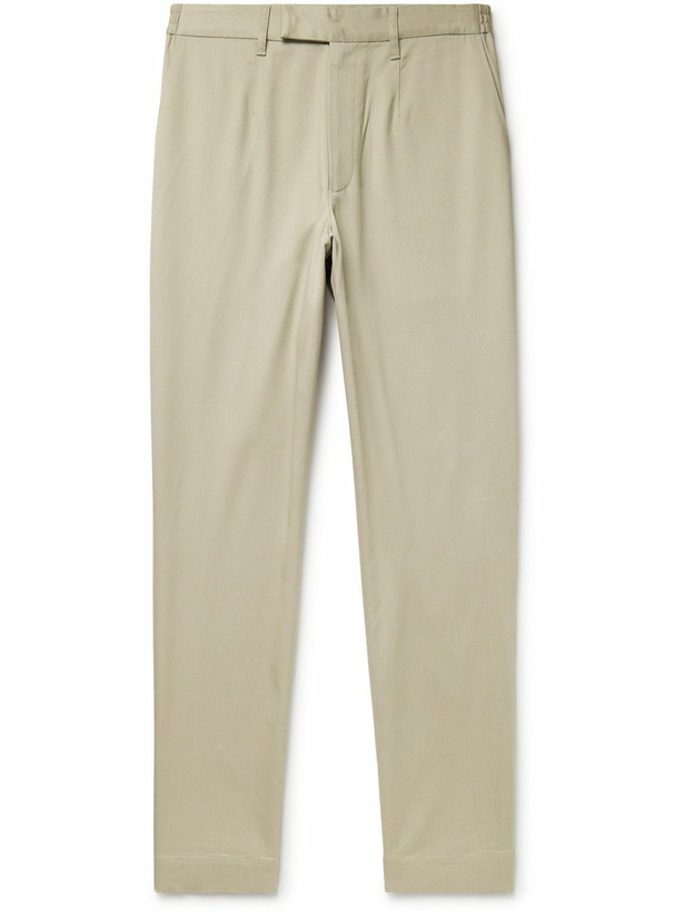 Photo: Purdey - Straight-Leg Stretch-Lyocell Twill Chinos - Neutrals