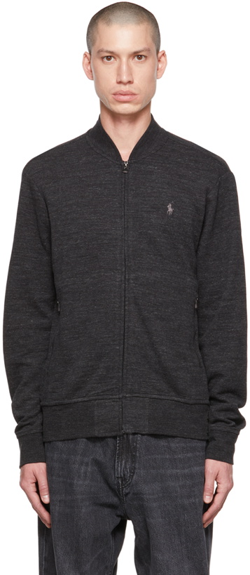 Photo: Polo Ralph Lauren Gray Zip Sweater