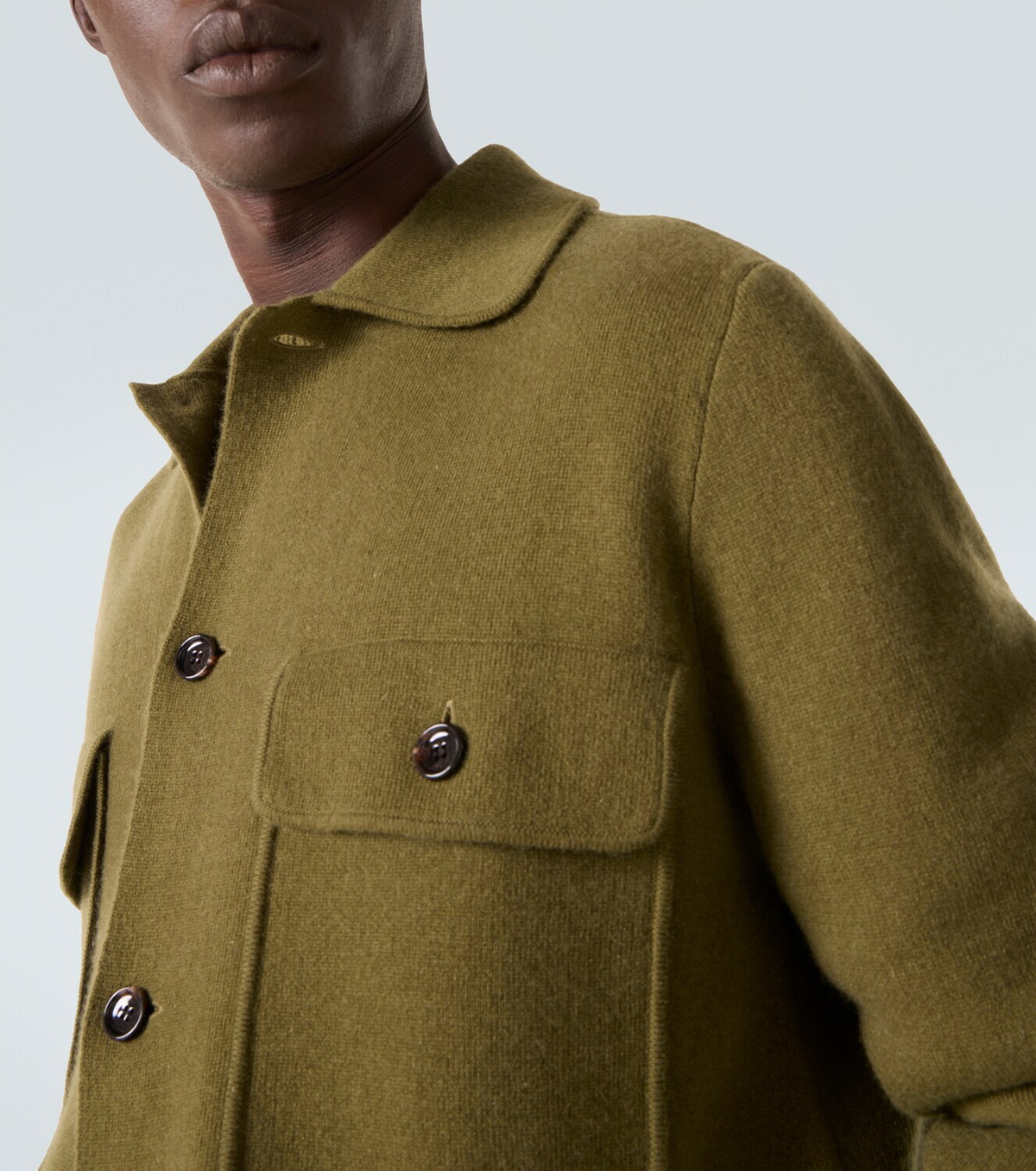 Allude Wool and cashmere overshirt