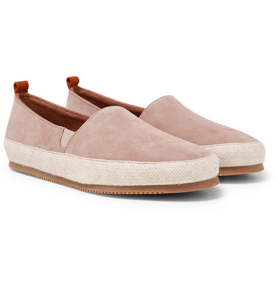 Pink on sale suede espadrilles