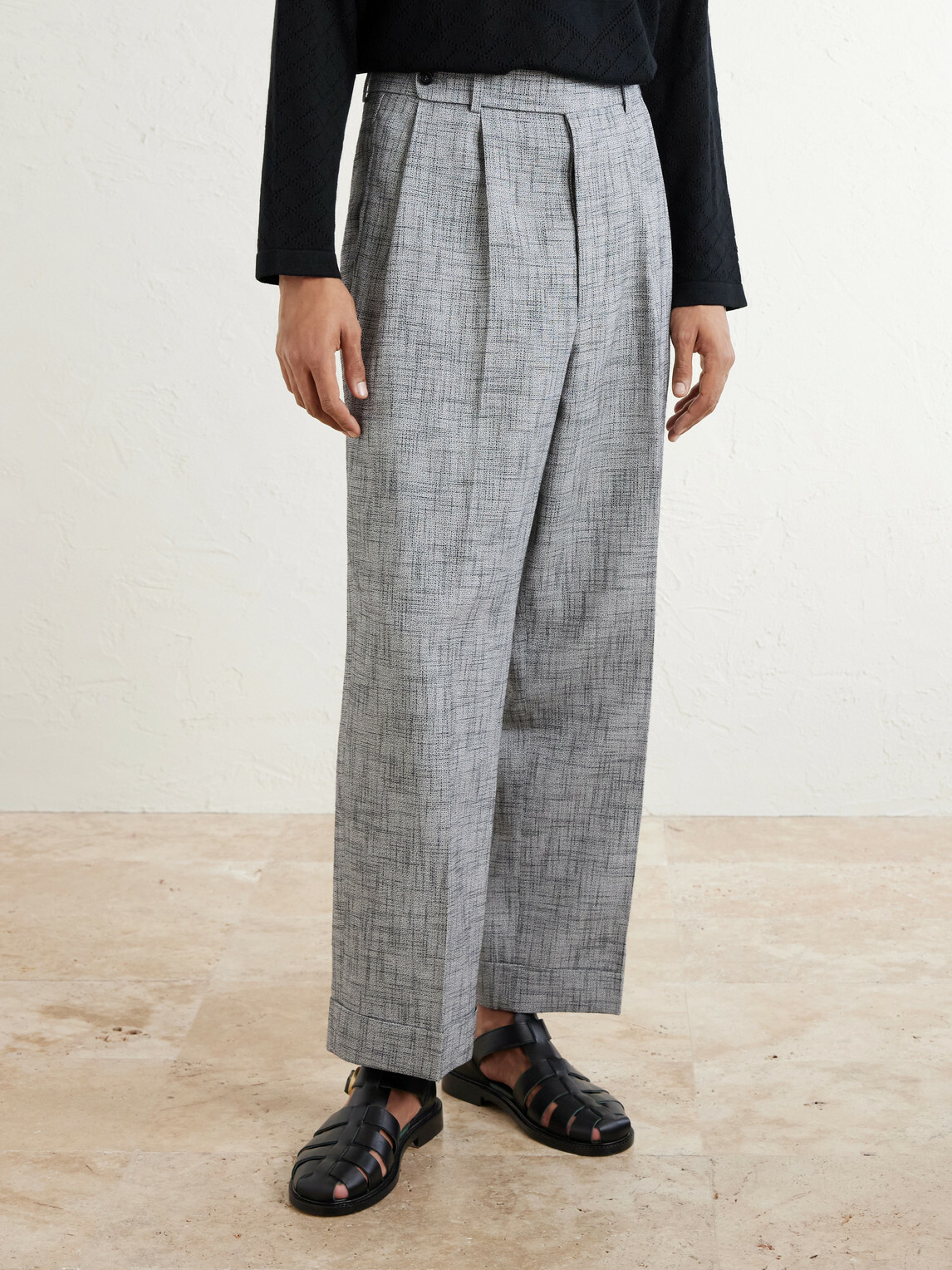 BODE - Static Weave McNab Straight-Leg Woven Trousers - Gray