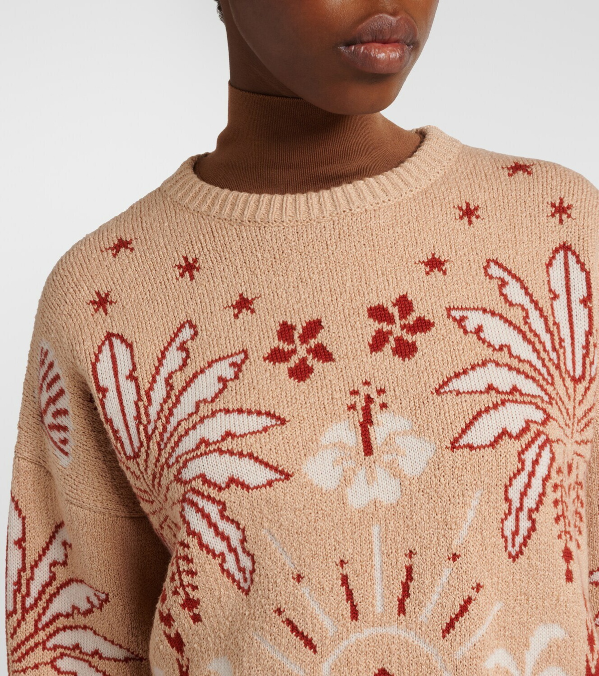 Alanui Echoes Of The Island wool and cotton sweater