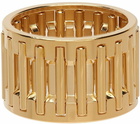 IN GOLD WE TRUST PARIS SSENSE Excluisve Gold Needle Bearing Ring