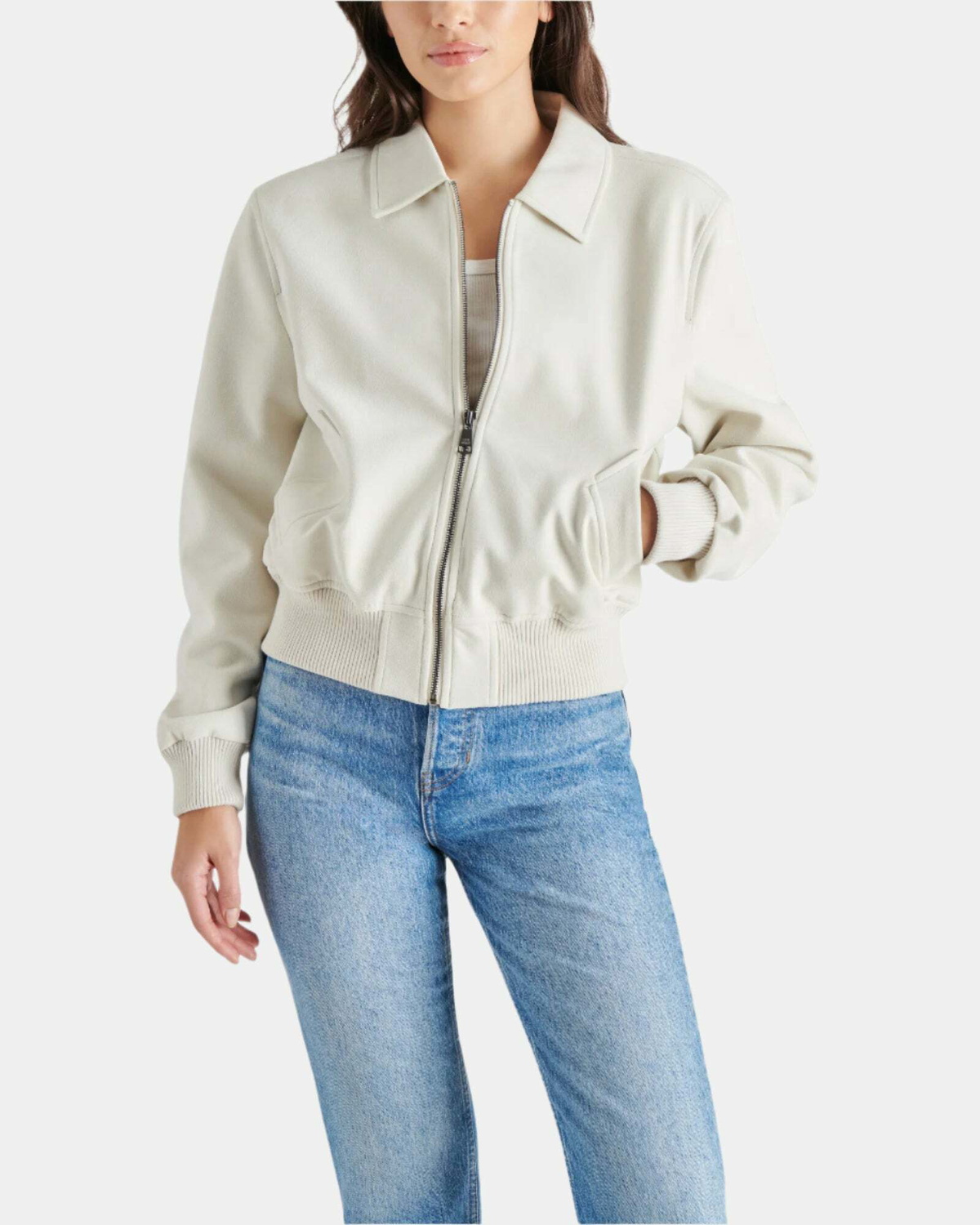 Steve Madden Anouk Jacket in Silver