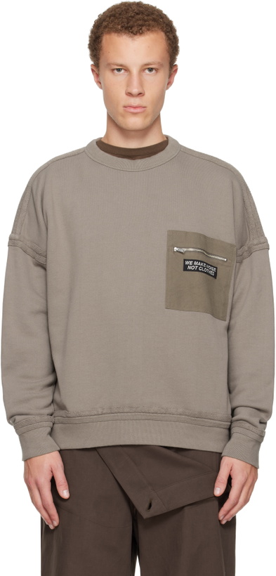 Photo: UNDERCOVER Taupe UP2E4808 Sweatshirt