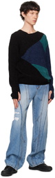 Andersson Bell Blue Panel Carpenter Wide-Leg Jeans
