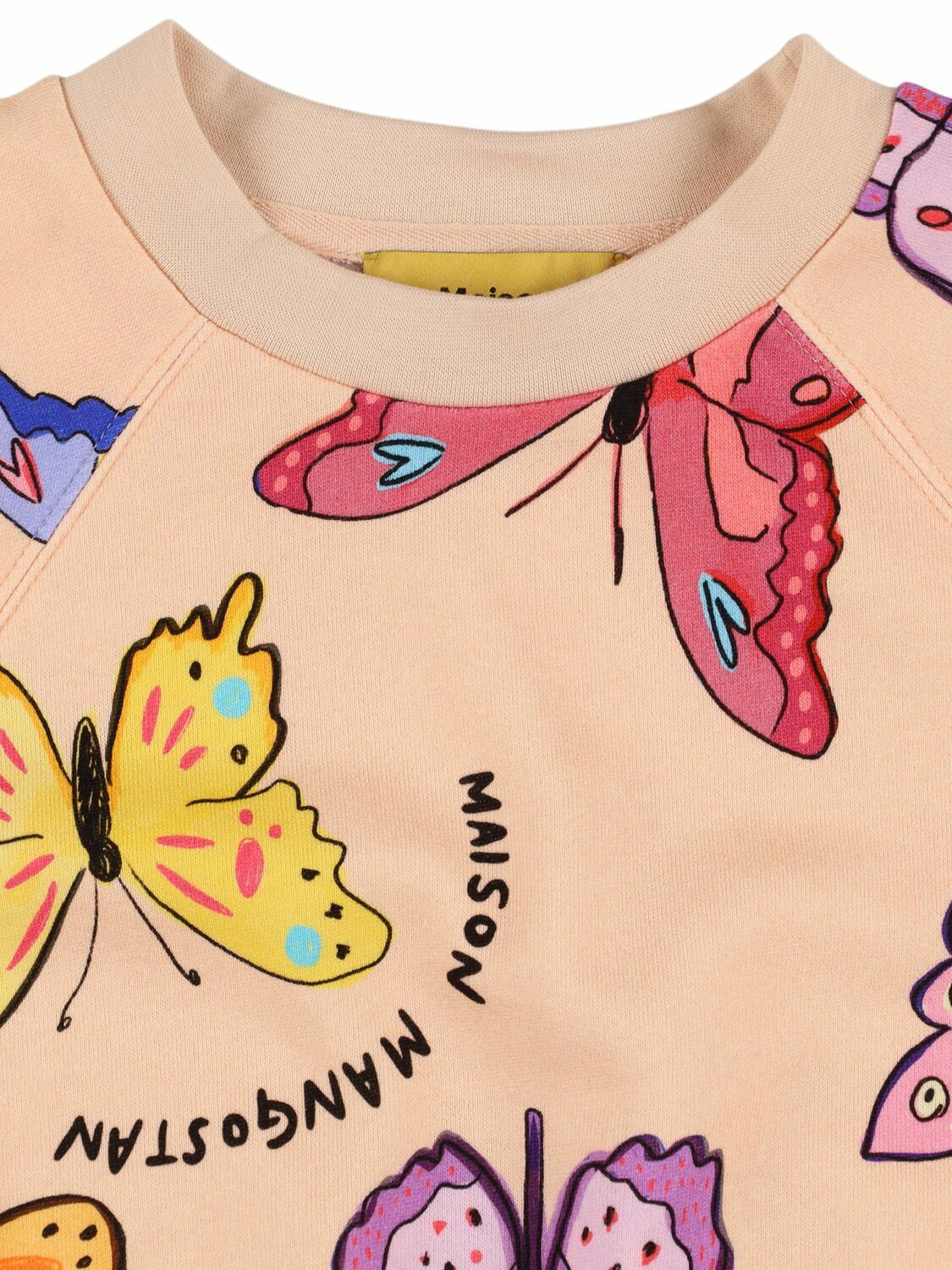MAISON MANGOSTAN Butterfly Print Cotton Sweatshirt
