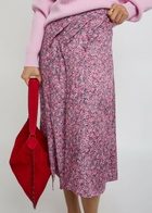 Isabel Marant Cacia Floral-print Woven Midi Skirt Pink