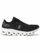 ON - Cloudflow 4 Rubber-Trimmed Mesh Running Sneakers - Black