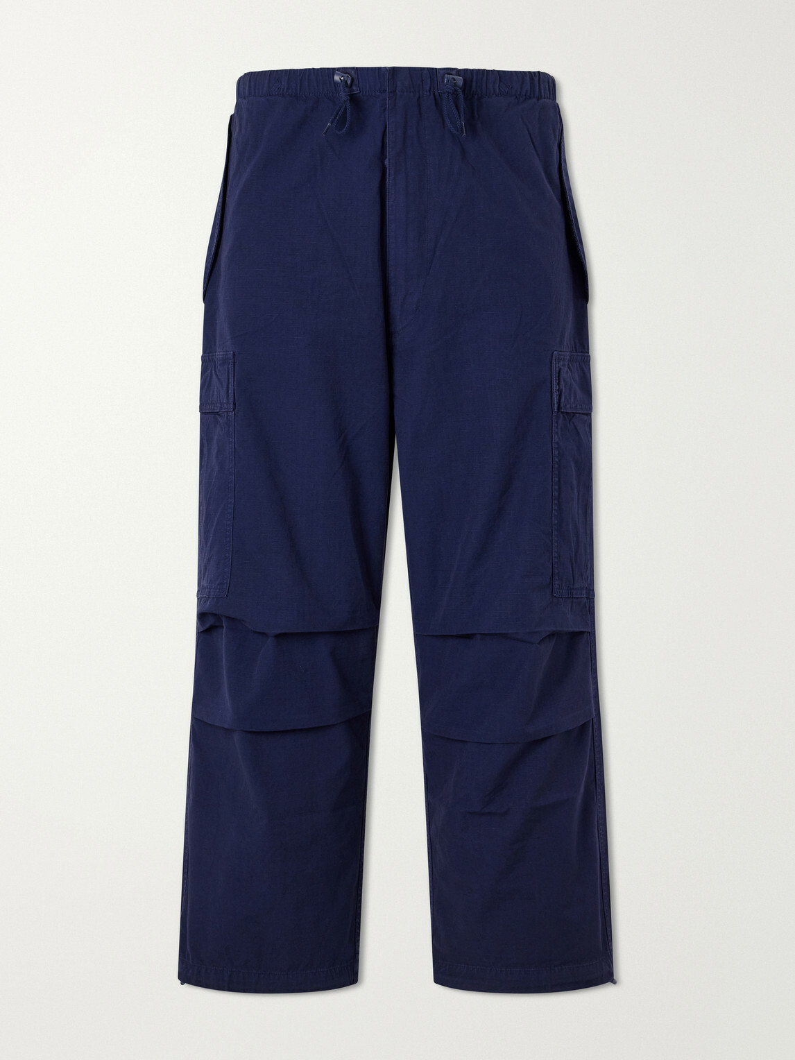 Polo Ralph Lauren - Wide-Leg Cotton-Canvas Cargo Trousers - Blue