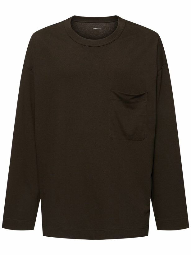 Photo: LEMAIRE Oversize Fit Long Sleeved T-shirt