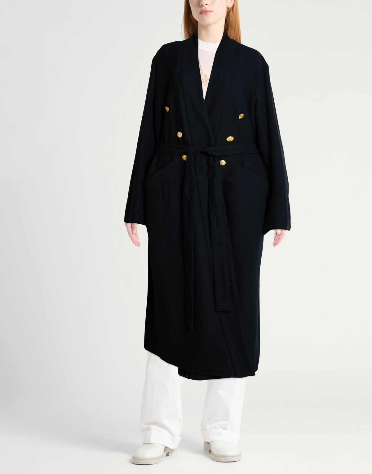 Greg Lauren Womens Coat Midnight in Blue