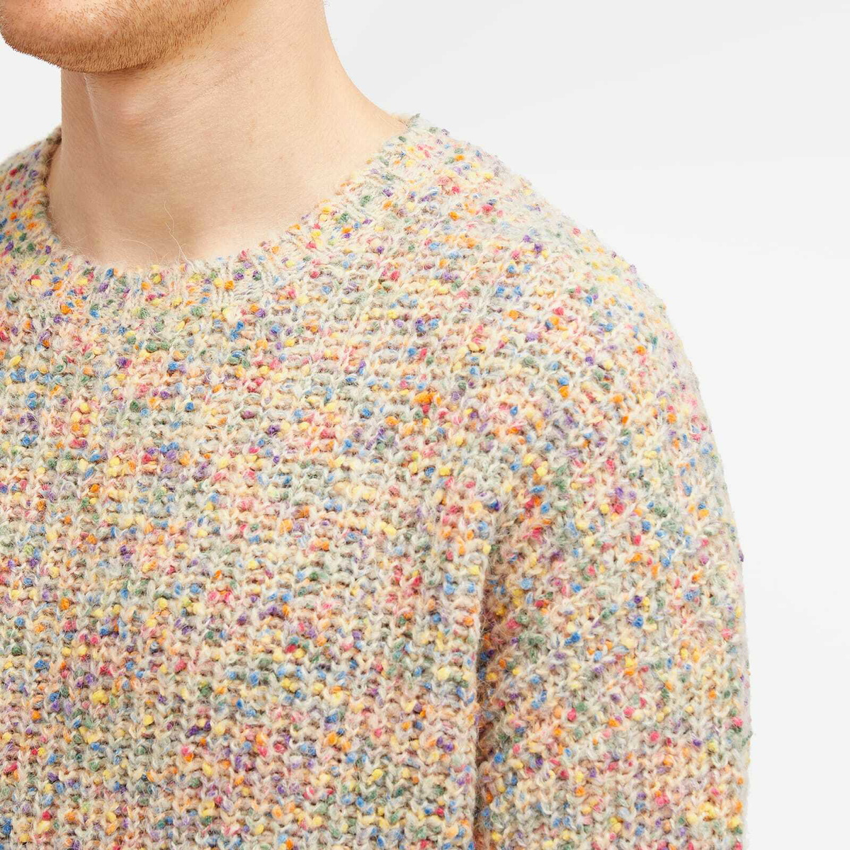 Magic Castles Men's Sister Nep Knit in Ecru Nep Mix