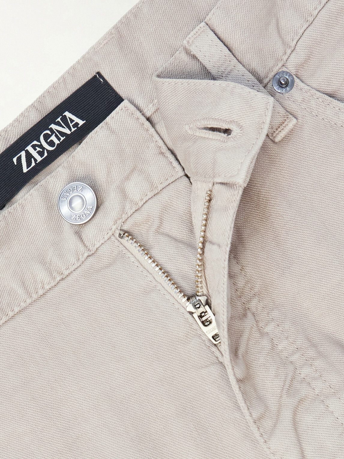 Zegna - Straight-Leg Linen and Cotton Jeans - Neutrals