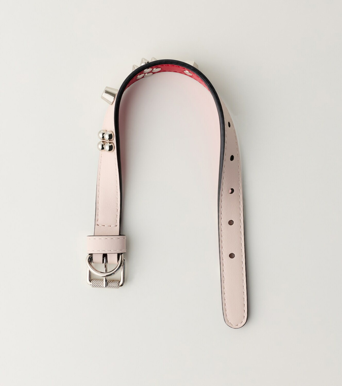 Christian Louboutin Loubicollar Small leather dog collar