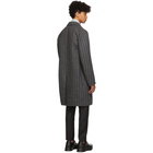 Paul Smith Grey and White Three Button Coat