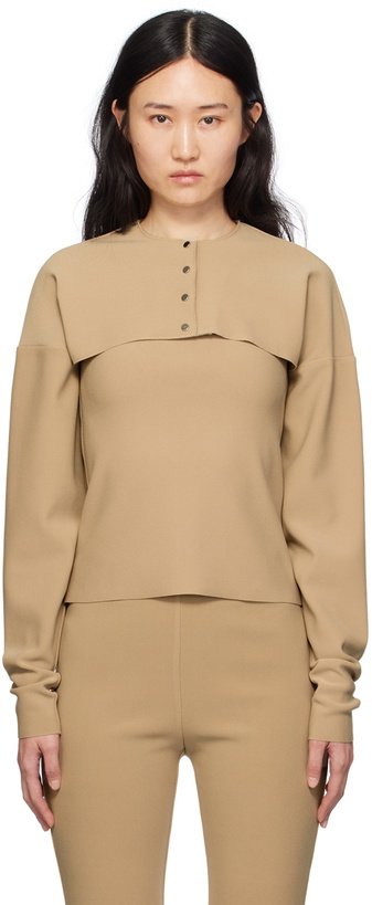 Photo: Birrot Taupe Lay2 Bolero Cardigan