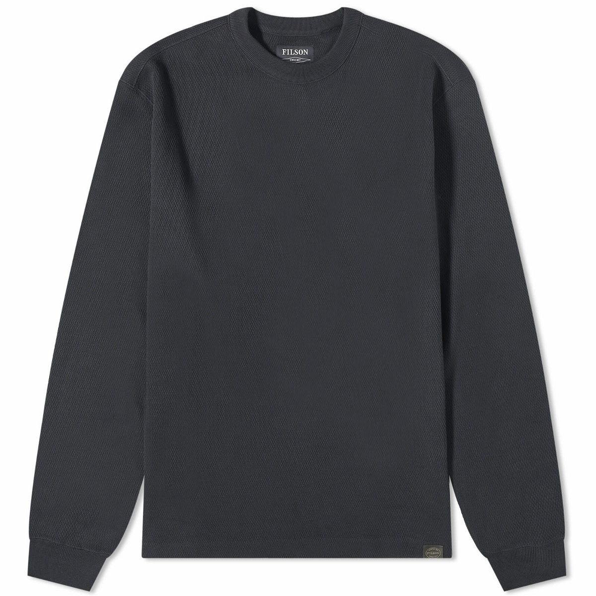 Photo: Filson Men's Waffle Knit Thermal Crew Sweater in Navy