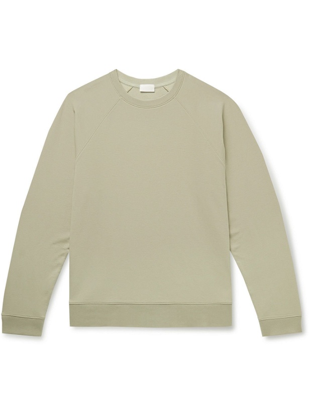 Photo: Handvaerk - Flex Stretch Pima Cotton-Jersey Sweatshirt - Green