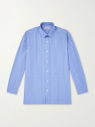 Charvet - Checked Cotton-Poplin Shirt - Blue