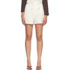 AGOLDE White Lydia Shorts