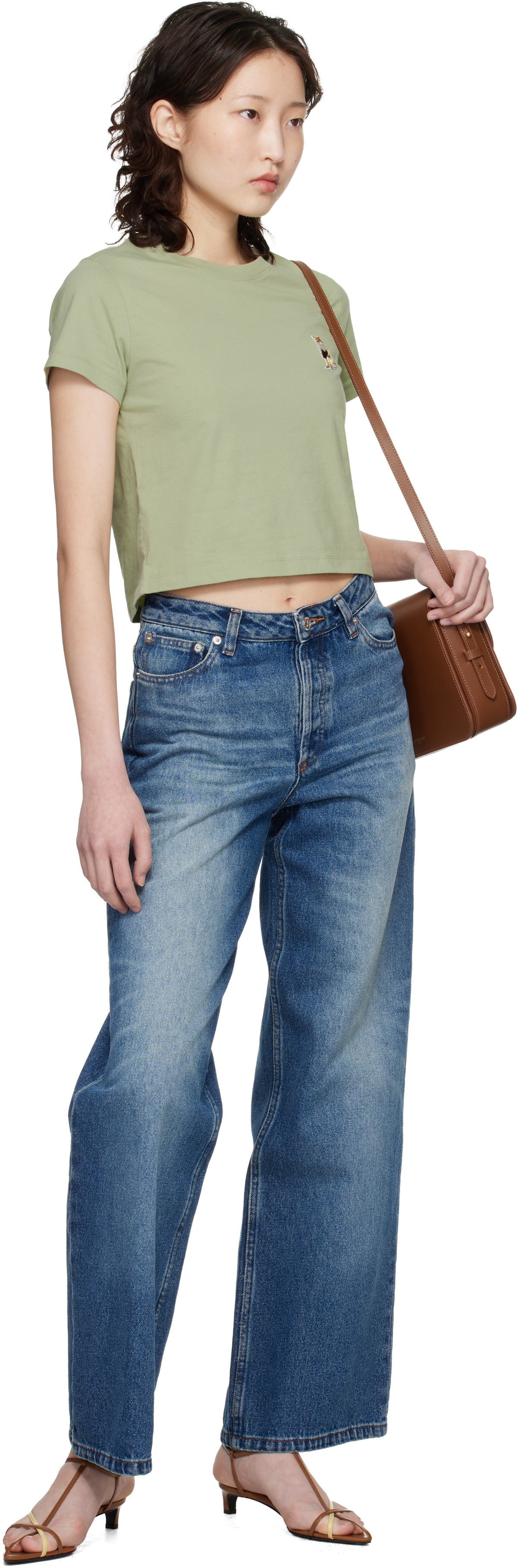Maison Kitsuné Tan Edie Large Bag