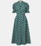 Diane von Furstenberg Erica printed cotton midi dress