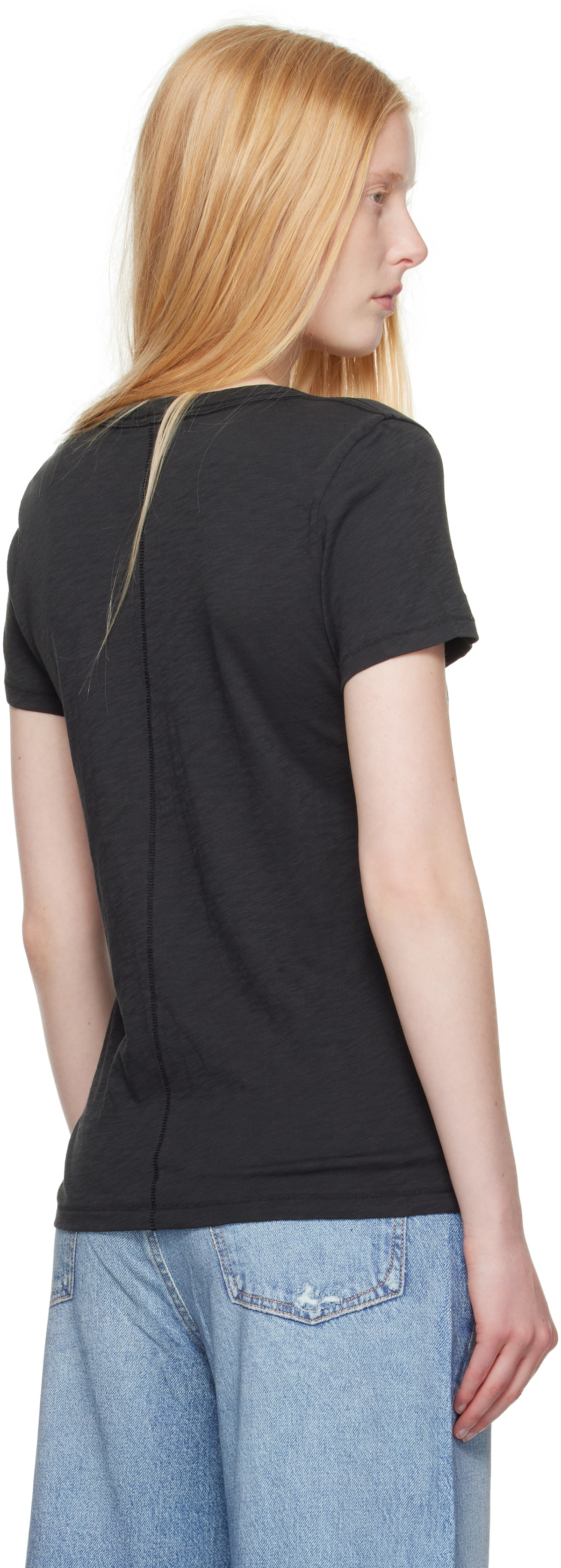 rag & bone Black 'The Slub' T-shirt