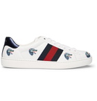 Gucci - Ace Printed Leather Sneakers - Men - White