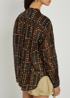 Isabel Marant étoile Mexica Printed Sheer Cotton Blouse Black