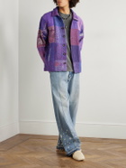 Kartik Research - Patchworked Kantha Cotton Jacket - Purple
