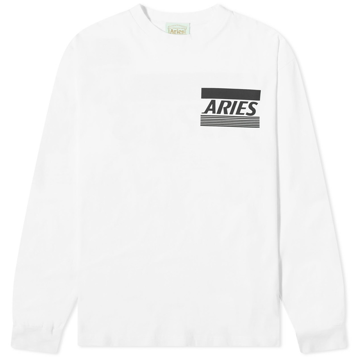 Photo: Aries Men's Long Sleeve Credit Card T-Shirt in White
