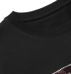 Heron Preston - Crystal-Embellished Cotton-Jersey T-Shirt - Black