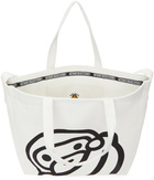 BAPE White Milo Baby Shoulder Eco Canvas Tote