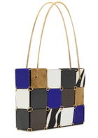 Khaite Emma Mini Panelled Leather Tote bag - Purple - One Size