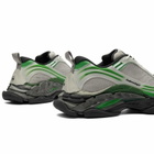 Balenciaga Men's Triple S 2 Light Mesh Sneaker in Grey/Green Mix