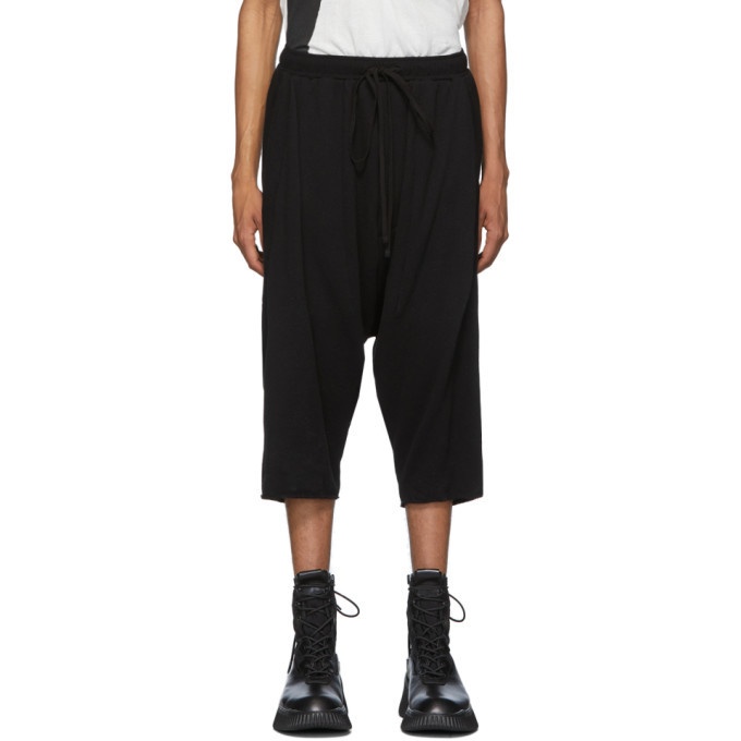 Photo: Julius Black Cropped French Terry Lounge Pants