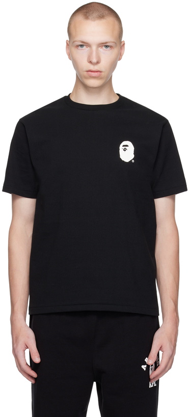 Photo: BAPE Black Lettered T-Shirt