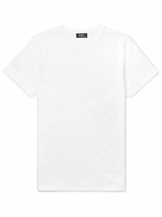 Photo: A.P.C. - Jimmy Cotton-Jersey T-Shirt - White