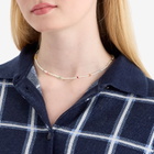 Anni Lu Women's Confetti Gem Necklace in White Shell 