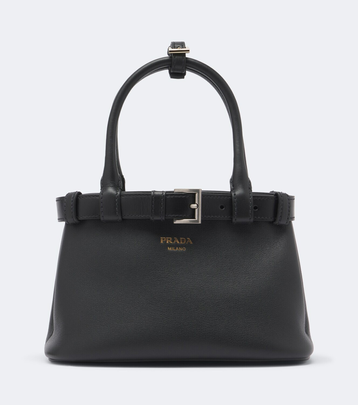 Prada Prada Buckle Small leather top-handle bag