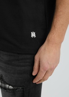 Amiri Staggered Logo Cotton T-shirt Black
