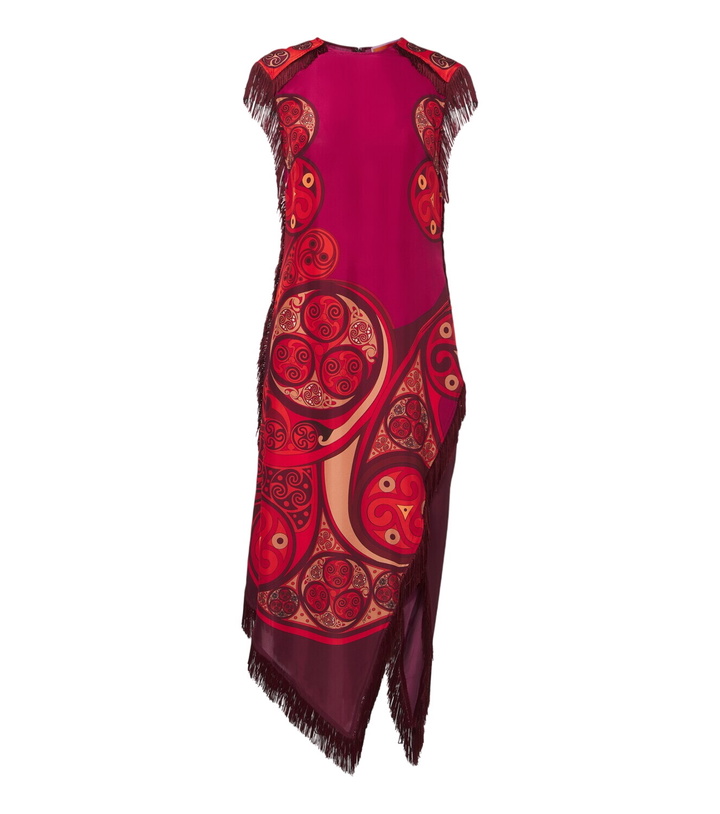 Photo: La DoubleJ Alchemy fringed silk voile midi dress