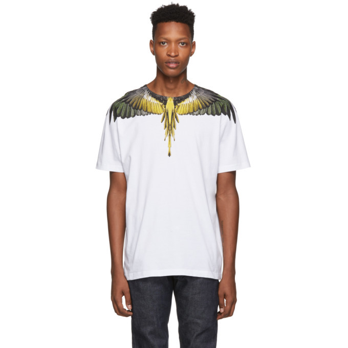 Photo: Marcelo Burlon County of Milan White Yellow Wings T-Shirt